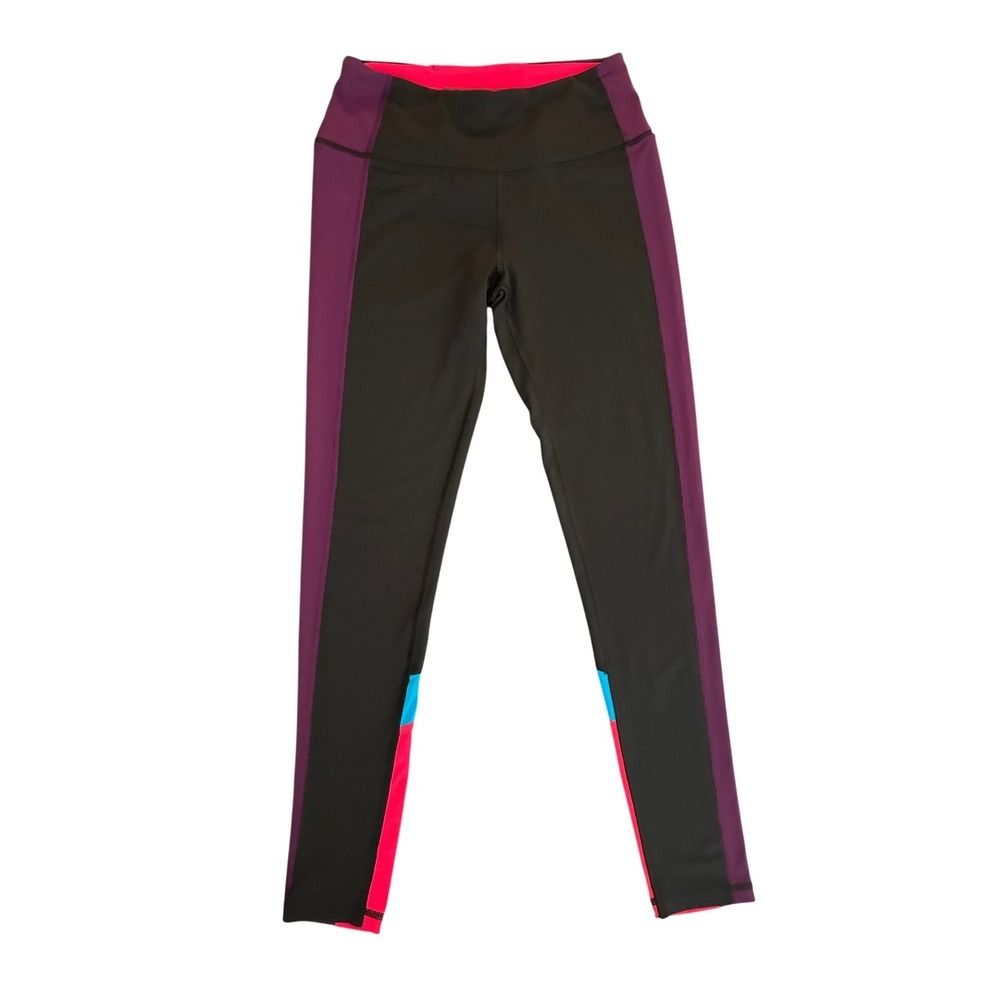 Victorias Secret VSX Sport Knockout Tight Leggings Black Purple Small (1253)